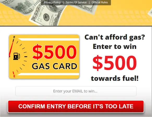Get a 500 Gas Card Now