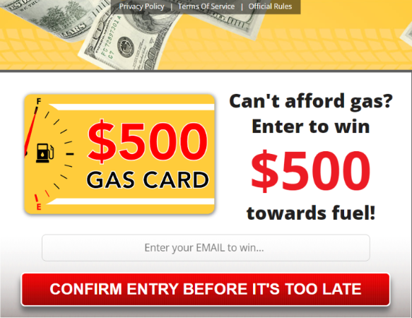 Get a 500 Gas Card Now