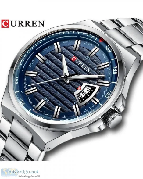 Best CURREN New Men Business Watch Full Steel Quartz Top Brand L