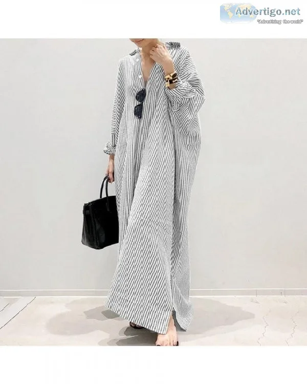 New Summer Long Fashion Cotton Linen Striped Cardigan Loose Larg