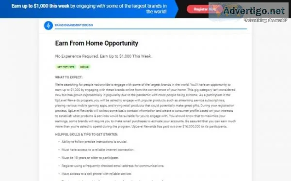 Work from Home