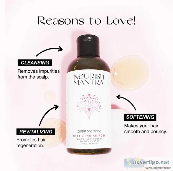 Mystic india rose biotin shampoo