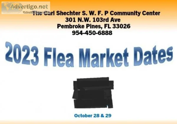 Focal Point Senior Center Flea Market Saturday October 28th and 