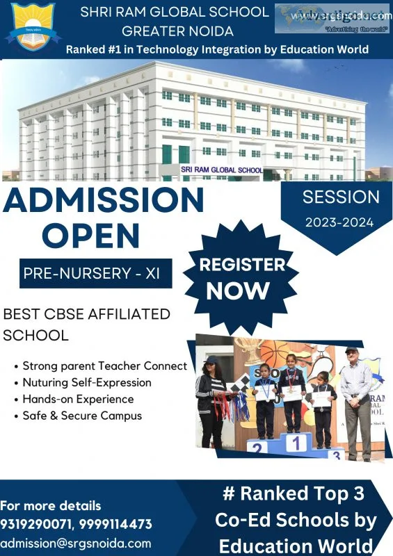 Admission open session 2023 2024 srgs gr noida in noida