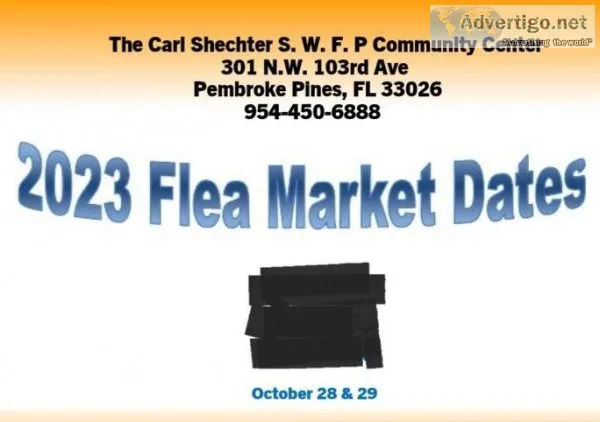 Flea Market Saturday Oct 28 and 29th 2022