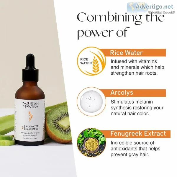 Anti-greying rice water serum