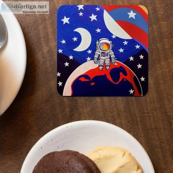 Space Themed Square Coasters