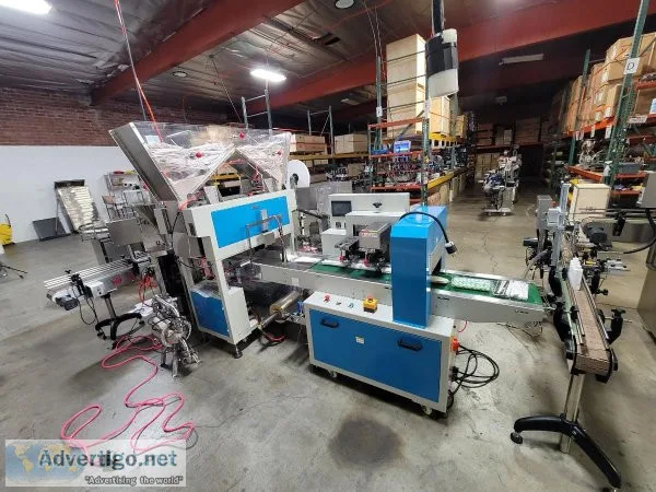 Straw Counting Machine  Straw Bag Forming Machine Combo