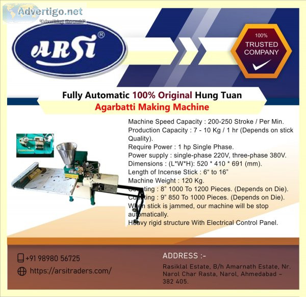 Original vietnam automatic agarbatti making machine