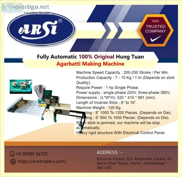 Original vietnam automatic agarbatti making machine