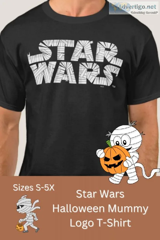 Star Wars Halloween Graphic Mummy T-Shirt