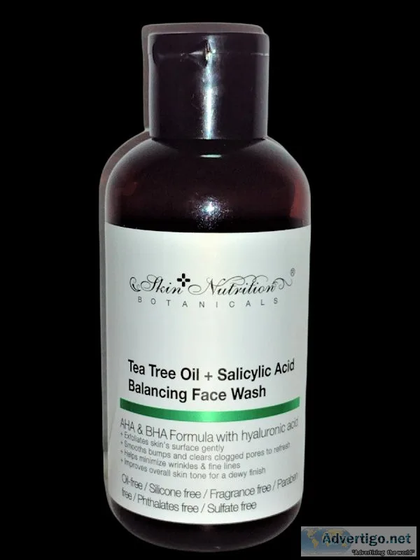 4 oz. TEA TREE OIL WITH SALICYLIC ACID BALANCING FACE WASH