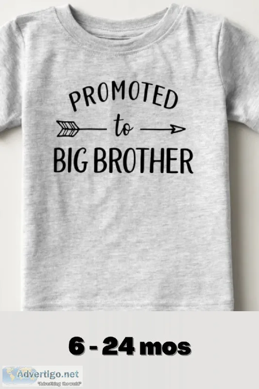 Promoted to Big Brother Sibling T-Shirt