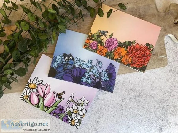 Get Custom Art Floral and Science Stationery  Everyday H2O