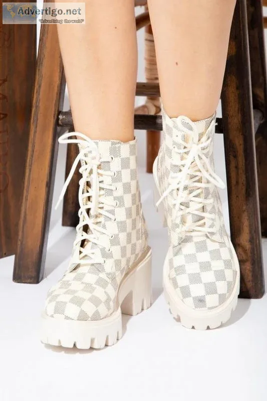 Exclusive Lace Up Booties For Women Online - The Blvd