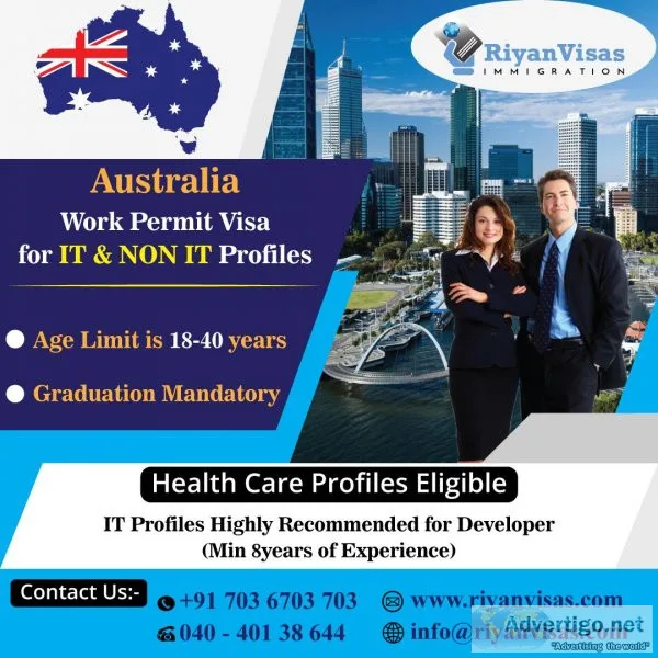 Australia Work Permit Visa for IT and NON IT Profiles