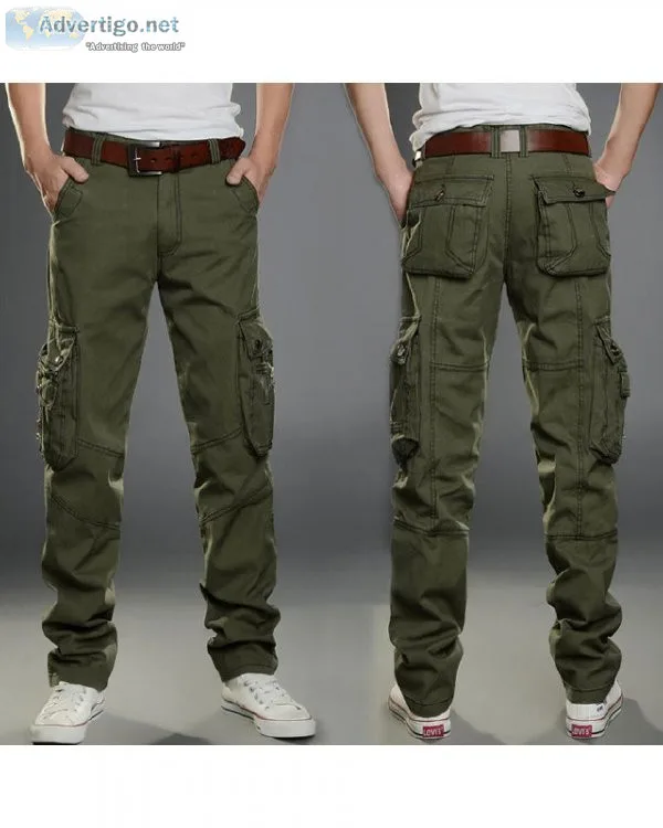 Multi-Pocket Men Casual Pants Military Tactical Joggers Cargo Pa