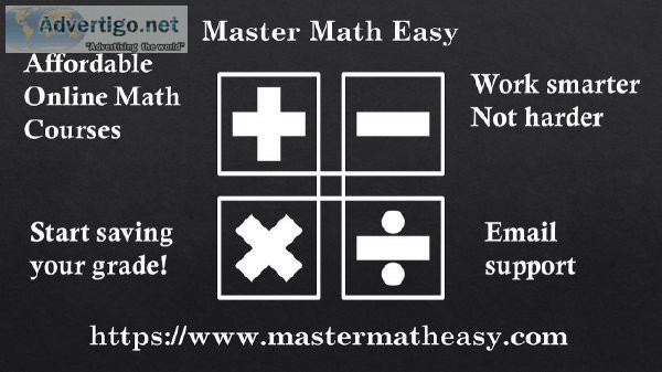 YOU CAN START IMPROVING YOUR MATH GRADE FOR LESS THAN A 1 A DAY