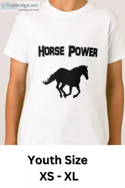 Love of Horses - Youth T-Shirt &quotHorse Power&quot