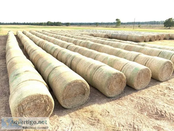 Haylage, hay, and straw