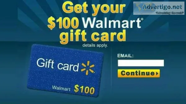 Enter for a 100 Walmart Gift Card