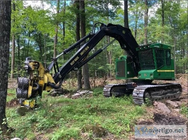 2014 Deere 753J Track Feller Buncher For Sale In Newald Wisconsi