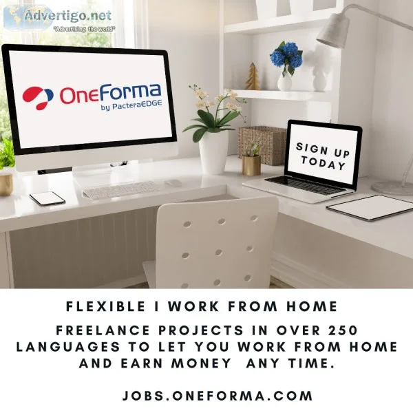 Remote Work at Oneforma. Join us.