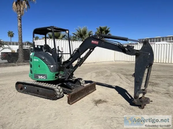 2015 JOHN DEERE 35G MINI HYDRAULIC EXCAVATOR 1321101225