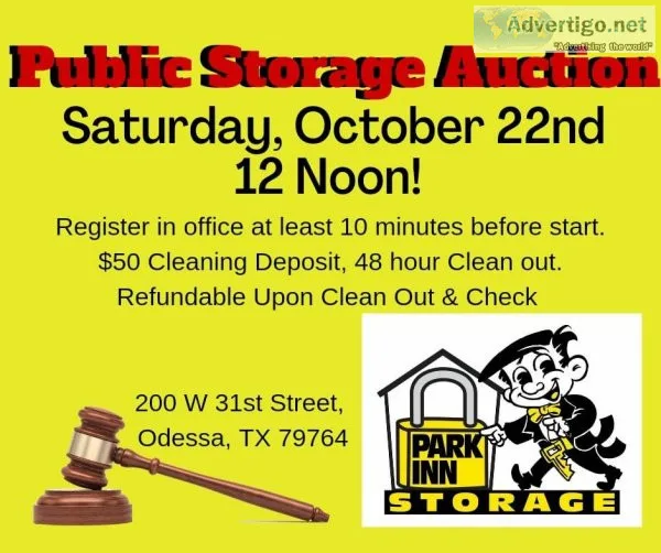 Public Self Storage Auction
