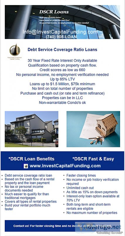 DSCR Cash-Flow Solution for Real Estate Investors