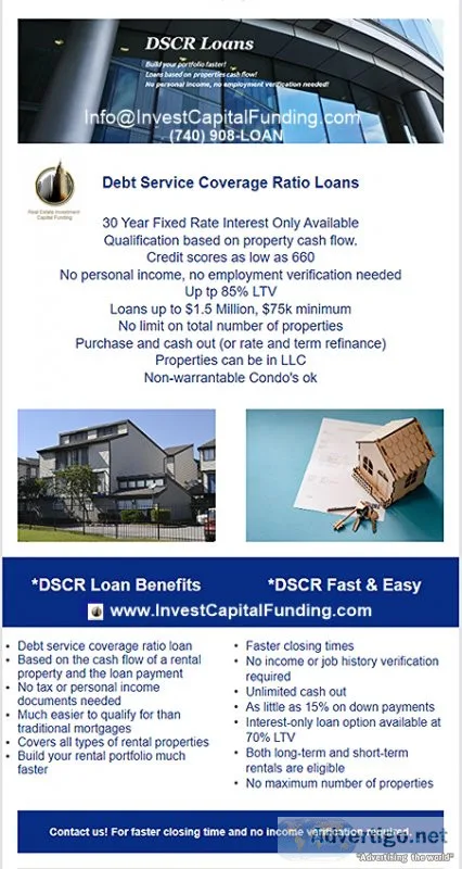 DSCR Cash-Flow Solution for Real Estate Investors