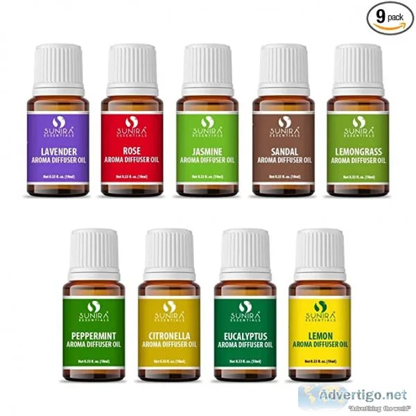 100% natural essential oils online india by sunira essentials