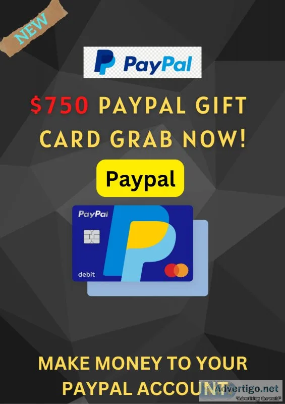 GET  750 PayPal Gift Card