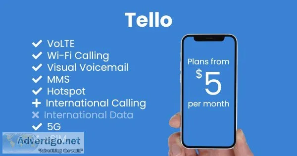 Switch to a Tello Phone Plan Get 10 to start 