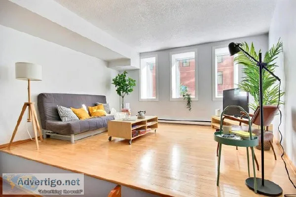 Magnifique condo meubl&eacute au coeur du Vieux-Port de Qu&eacut