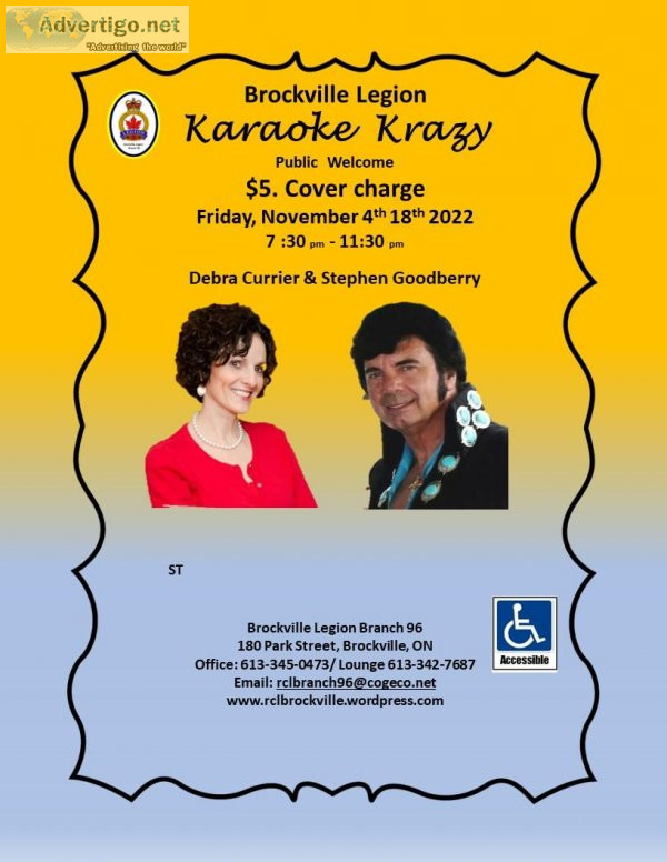 Karaoke Krazy Friday November 4th- 18th
