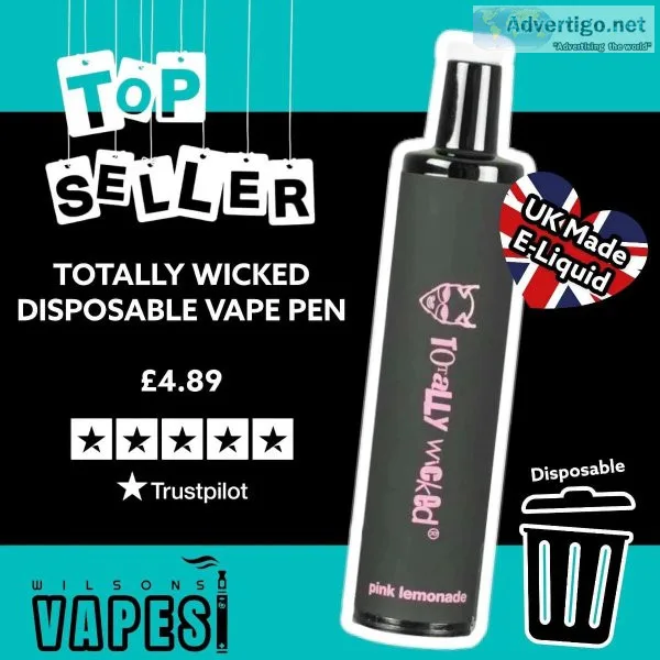 Shop Totally Wicked Disposable Vape Pen At &pound4.89 From Wilso