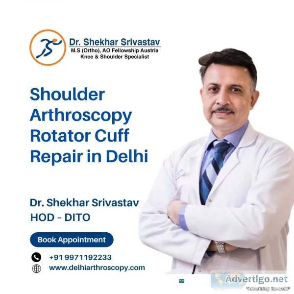 Shoulder arthroscopy rotator cuff repair