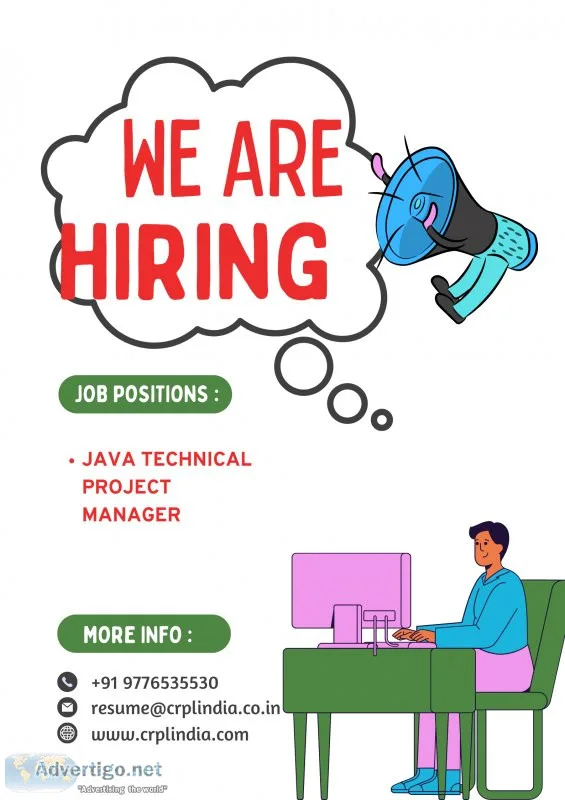 Java technical project manager job vacancy in mumbai
