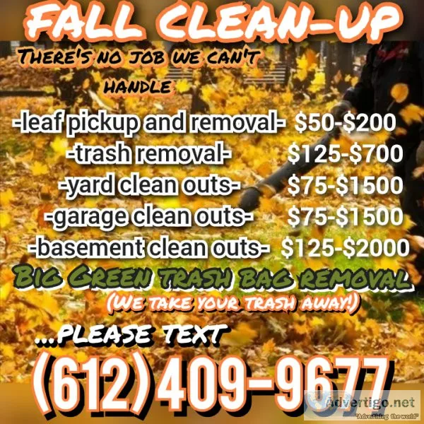 Clean out  Cleaners