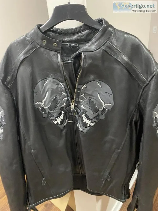 Mens glow in the dark 6skull jacket