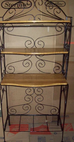 Microwave cart bakers garment rack chair plant stand