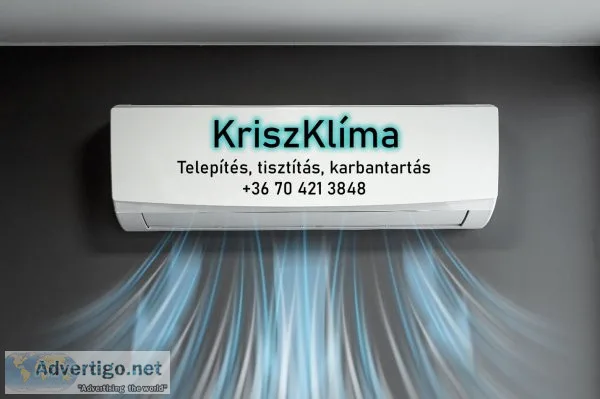 Klíma telepítés, tisztítás/karbantartás Heves és Nógrád megyében