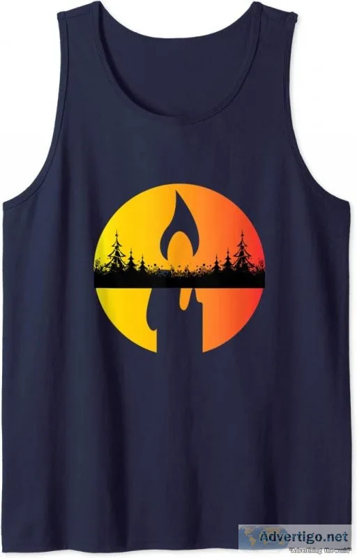 Christmas Tree Candle Costume Tank Top