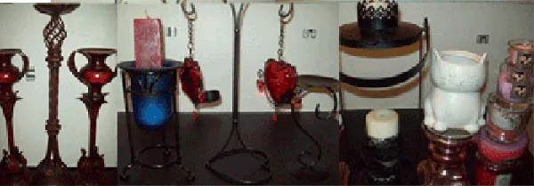 Candles candle holder attache laptop bag lamp lamps garment bag