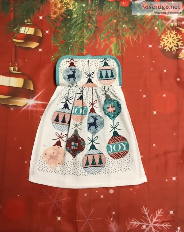 Christmas Ornaments Towel