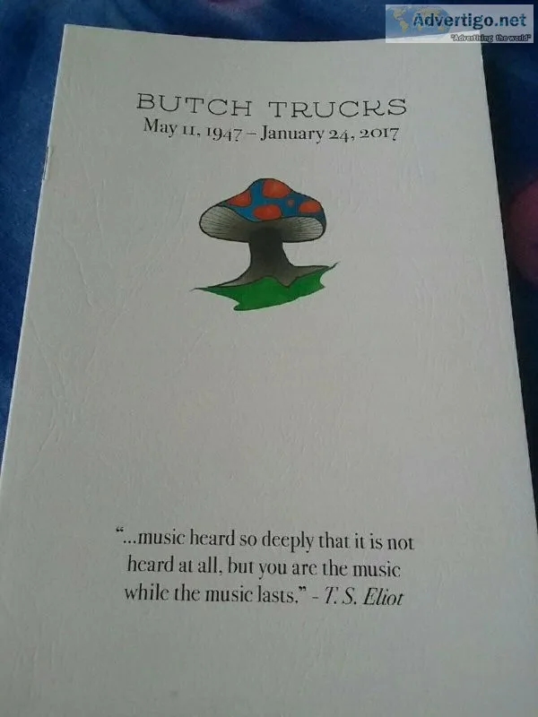 ALLMAN BROTHERS BANDBUTCH TRUCKS MEMORIAL PROGRAM2-21- 17MACONRA