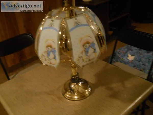 Brass touch lamp