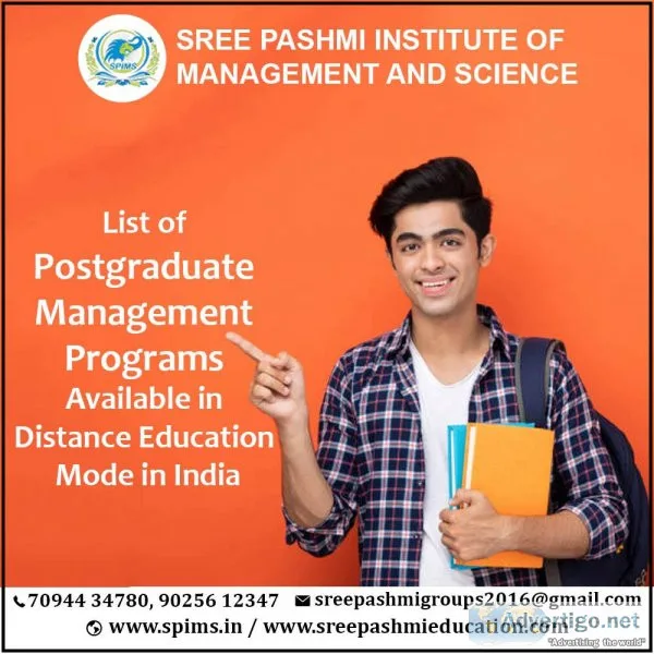 List of pg management programs available in distance education
