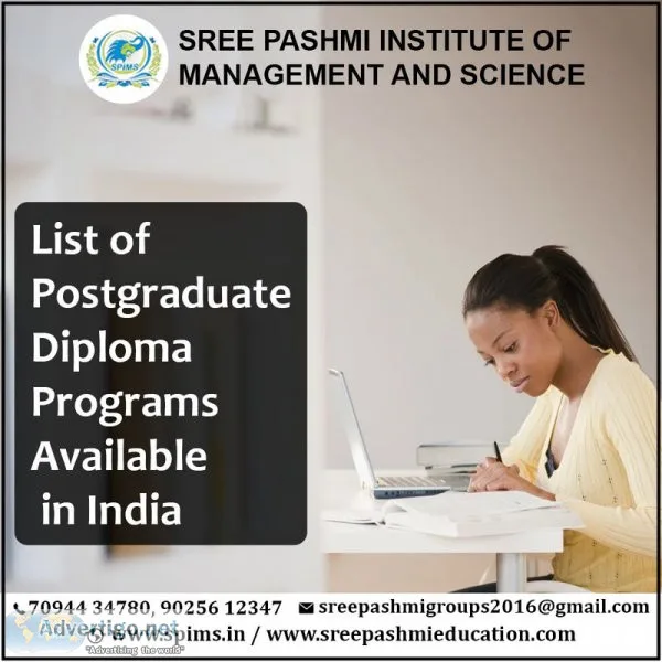 Pg diploma programs available in india